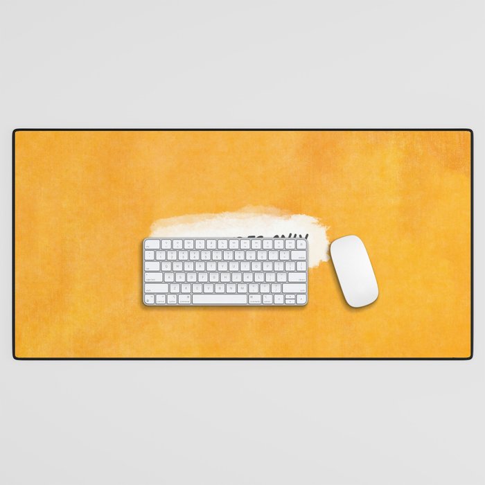Good Vibes Only: Yellow Canvas Edition Desk Mat Gallery Image 1