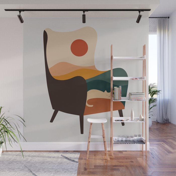 Cat Landscape 75 Wall Mural Gallery Image 1