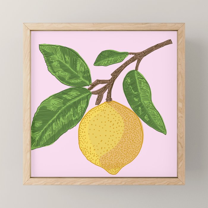 Lemon Branch Mini Art Print