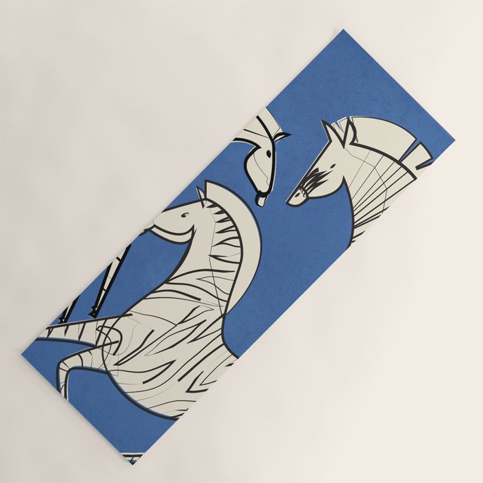 Abstract Zebras 3 Yoga Mat Gallery Image 1