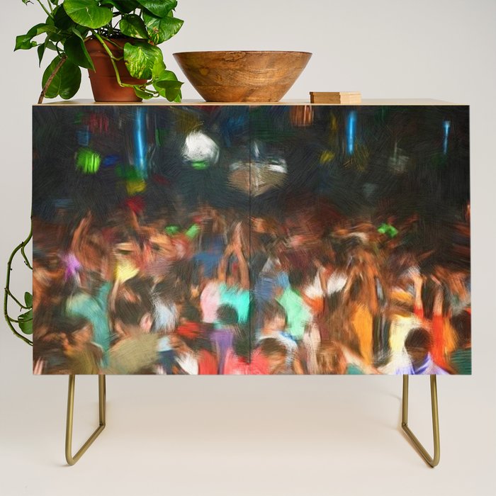 'Jubilant Harlem, Durham Armory; Dance Belongs to Everyone' African American portrait painting Credenza Gallery Image 1