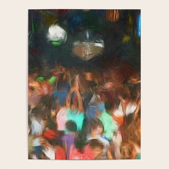 'Jubilant Harlem, Durham Armory; Dance Belongs to Everyone' African American portrait painting Poster