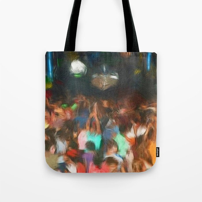 'Jubilant Harlem, Durham Armory; Dance Belongs to Everyone' African American portrait painting Tote Bag Gallery Image 1