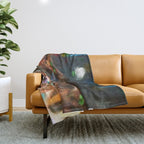 'Jubilant Harlem, Durham Armory; Dance Belongs to Everyone' African American portrait painting Throw Blanket Gallery Image 1