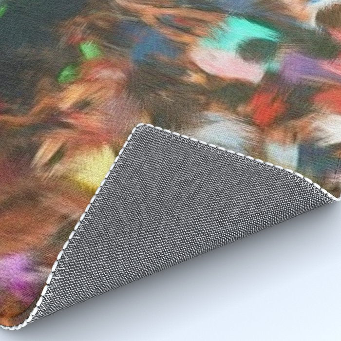 'Jubilant Harlem, Durham Armory; Dance Belongs to Everyone' African American portrait painting Rug Gallery Image 4