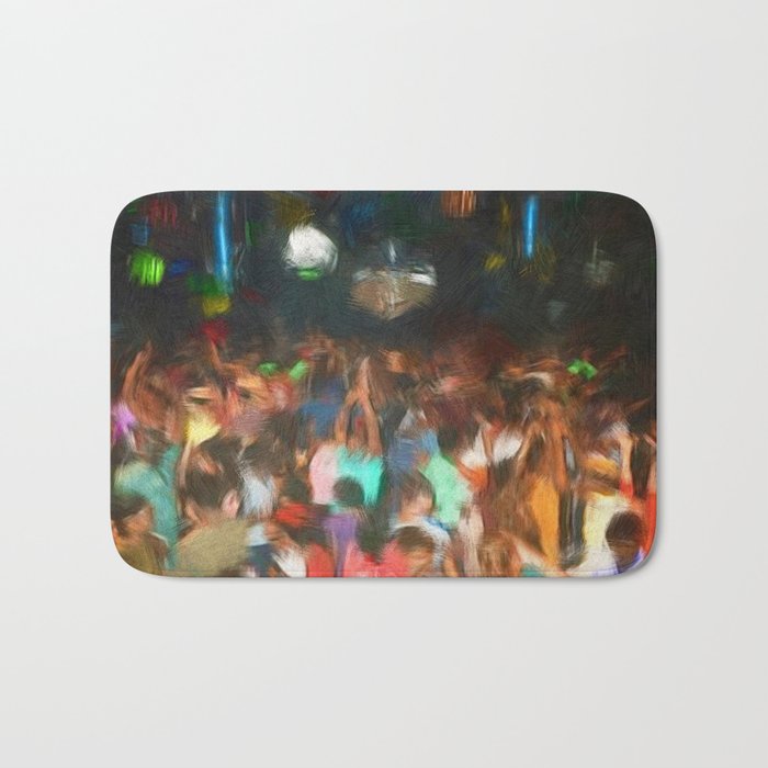 'Jubilant Harlem, Durham Armory; Dance Belongs to Everyone' African American portrait painting Bath Mat Gallery Image 1