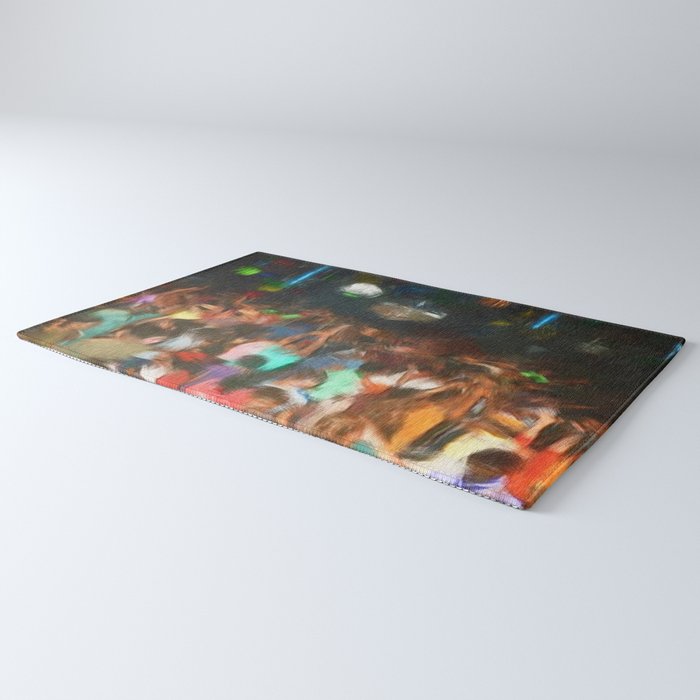 'Jubilant Harlem, Durham Armory; Dance Belongs to Everyone' African American portrait painting Rug Gallery Image 3