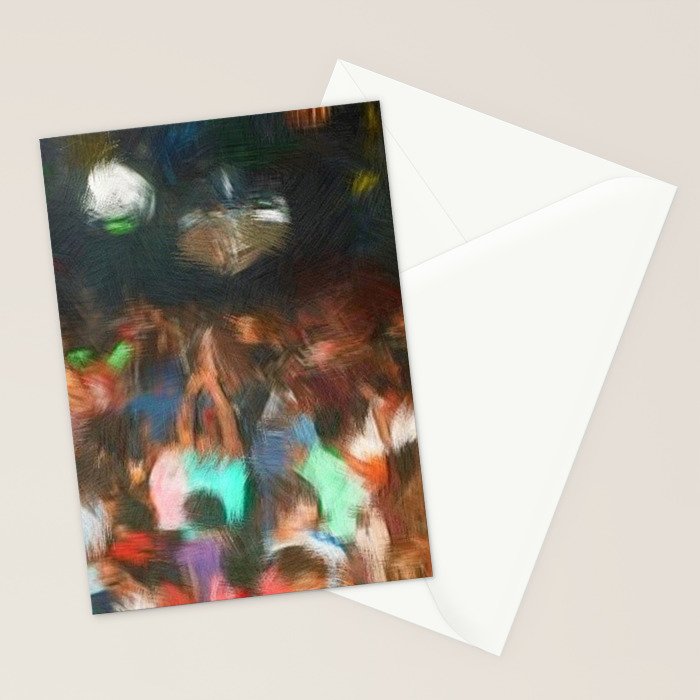 'Jubilant Harlem, Durham Armory; Dance Belongs to Everyone' African American portrait painting Stationery Card Gallery Image 2