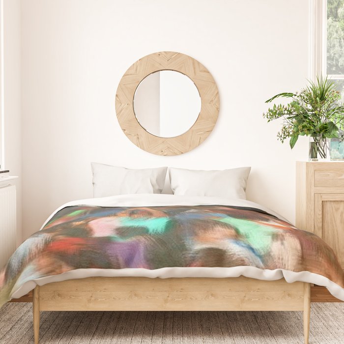 'Jubilant Harlem, Durham Armory; Dance Belongs to Everyone' African American portrait painting Duvet Cover Gallery Image 3
