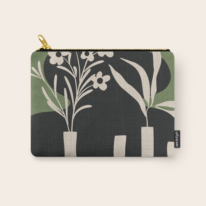 Abstract Blooms 3 Carry All Pouch Gallery Image 1