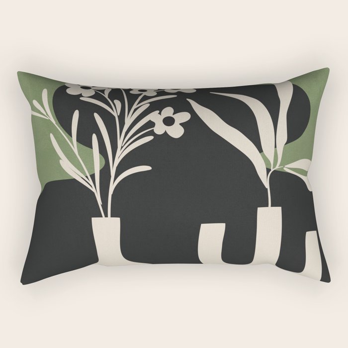 Abstract Blooms 3 Rectangular Pillow Gallery Image 1