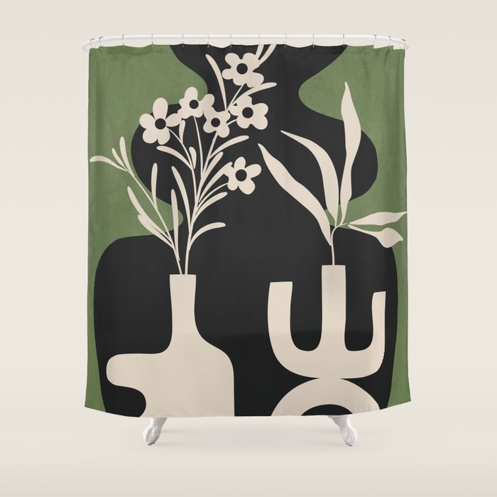 Abstract Blooms 3 Shower Curtain Gallery Image 1