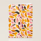 Abstract colorful flower art pattern Stationery Card Gallery Image 2