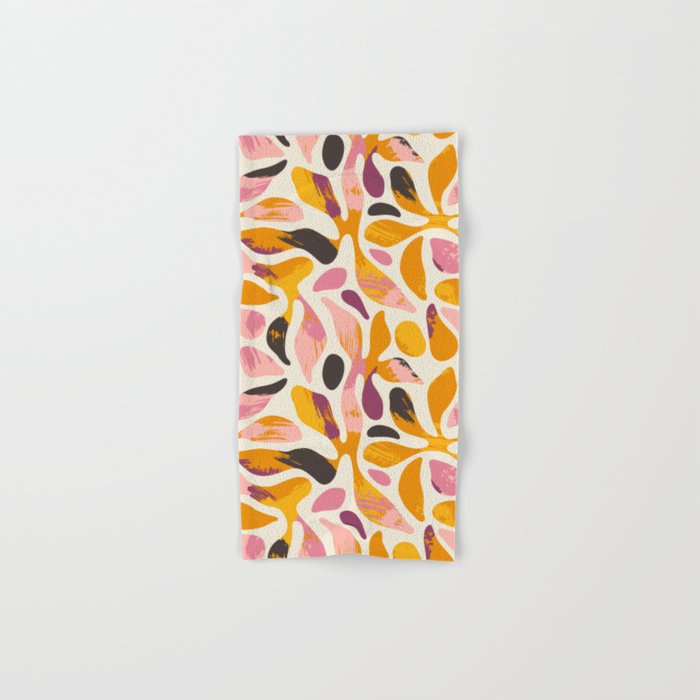 Abstract colorful flower art pattern Bath Towel Gallery Image 1