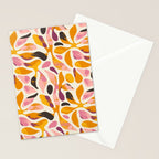 Abstract colorful flower art pattern Stationery Card Gallery Image 2