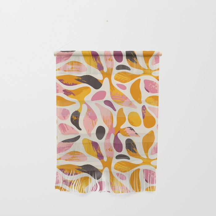Abstract colorful flower art pattern Wall Hanging Gallery Image 1