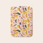 Abstract colorful flower art pattern Bath Mat Gallery Image 1