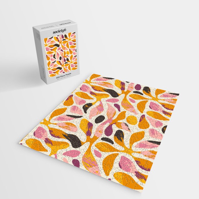 Abstract colorful flower art pattern Jigsaw Puzzle Gallery Image 2