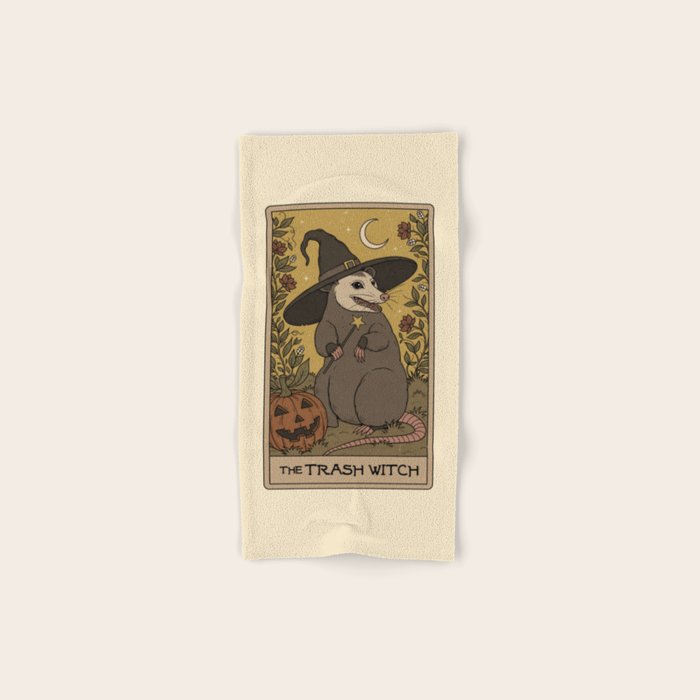 The Trash Witch - Possum Tarot Bath Towel Gallery Image 1