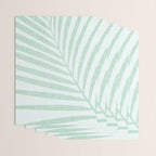 Mint Green Minimal Palm Silhouette Wrapping Paper Gallery Image 3