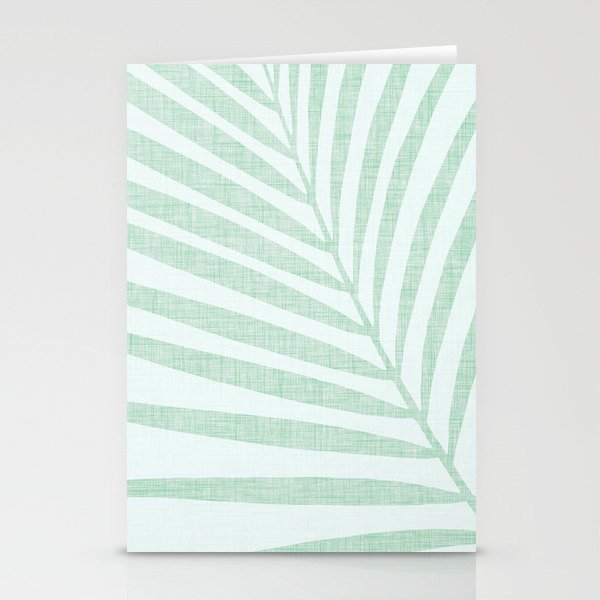Mint Green Minimal Palm Silhouette Stationery Card Gallery Image 2