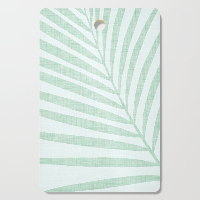 Mint Green Minimal Palm Silhouette Cutting Board Gallery Image 1