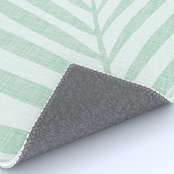 Mint Green Minimal Palm Silhouette Rug Gallery Image 4