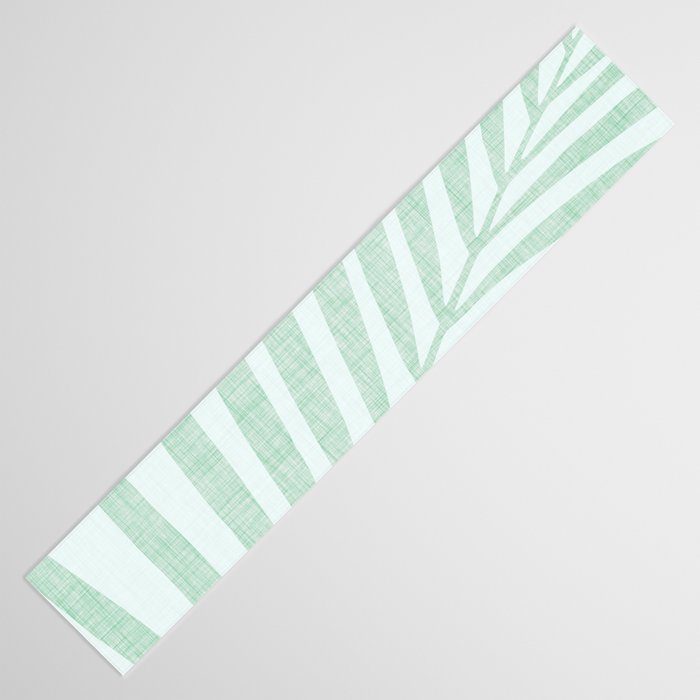 Mint Green Minimal Palm Silhouette Table Runner Gallery Image 3