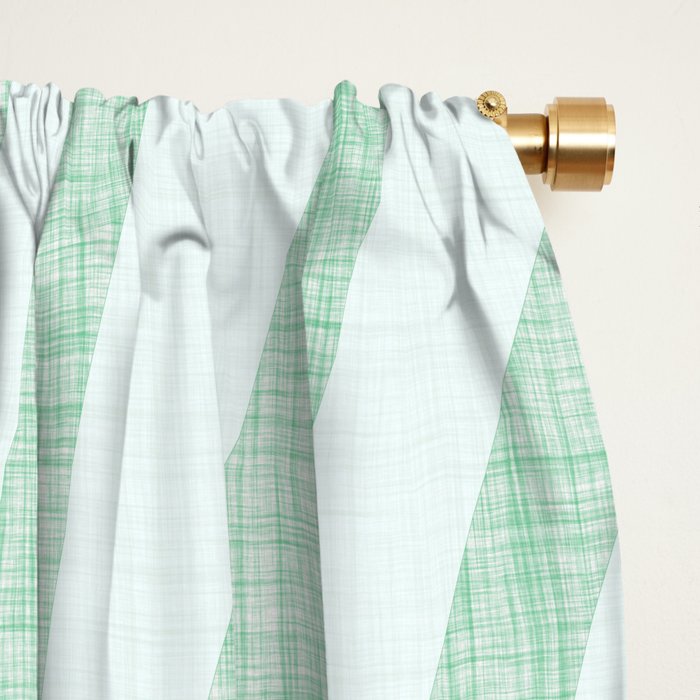 Mint Green Minimal Palm Silhouette Window Curtain Gallery Image 2