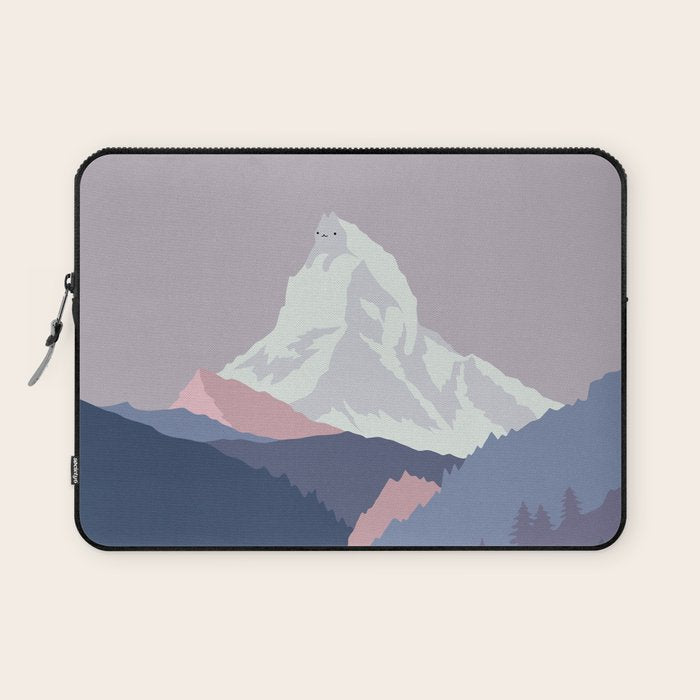 Purrspective on Matterhorn Laptop Sleeve Gallery Image 1