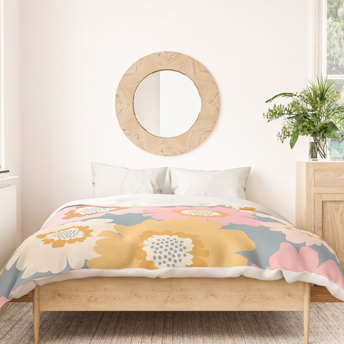 Cozy Summer Floral Duvet Cover Gallery Image 3