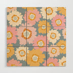 Cozy Summer Floral Wood Wall Art Gallery Image 1