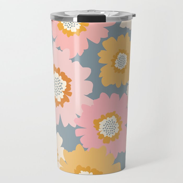 Cozy Summer Floral Travel Mug Gallery Image 1