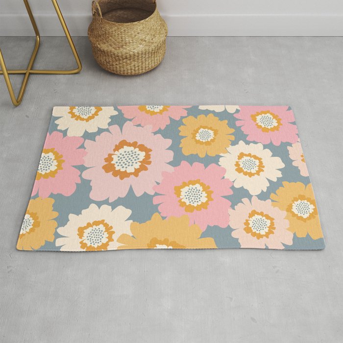 Cozy Summer Floral Rug Gallery Image 1