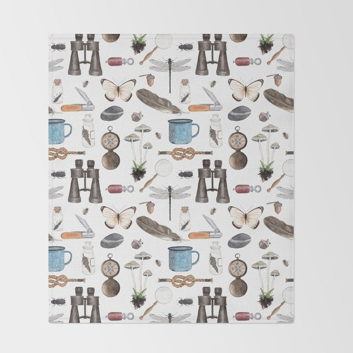 Nature Adventure Throw Blanket Gallery Image 2