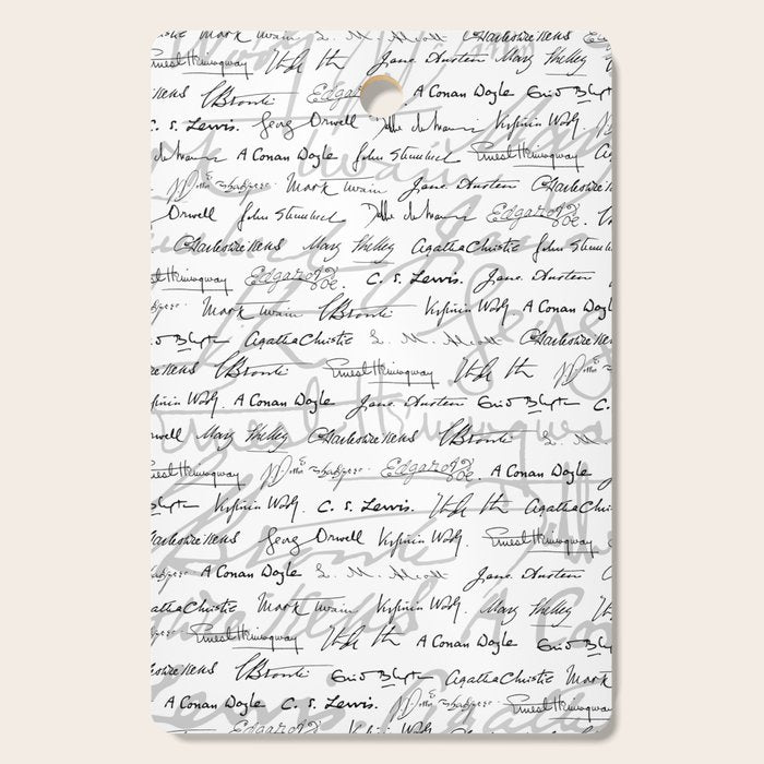 Literary Giants Pattern II Cutting Board Gallery Image 1