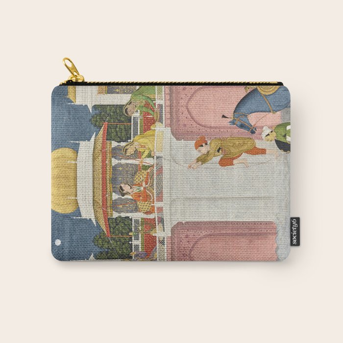 PRINCE CLIMBING TO HIS BETROTHED PROPERTY INDIA 18TH CENTURY  Carry All Pouch Gallery Image 1