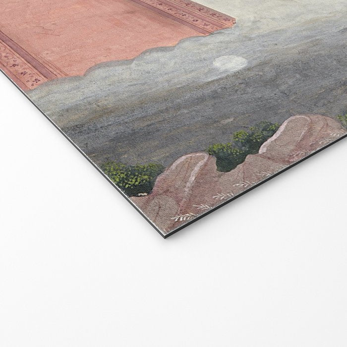 PRINCE CLIMBING TO HIS BETROTHED PROPERTY INDIA 18TH CENTURY  Welcome Mat Gallery Image 2
