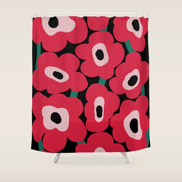 poppy dream night  Shower Curtain Gallery Image 1