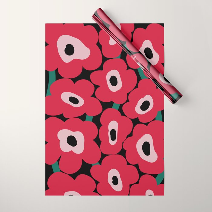 poppy dream night  Wrapping Paper Gallery Image 1