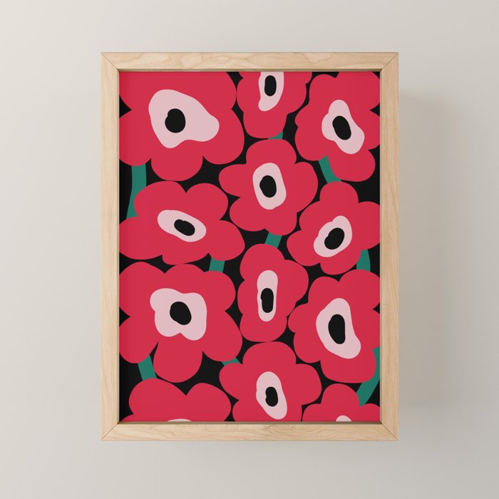 poppy dream night  Mini Art Print Gallery Image 1