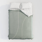 Modern Minimal Line Abstract XXXIX Duvet Cover Gallery Image 6