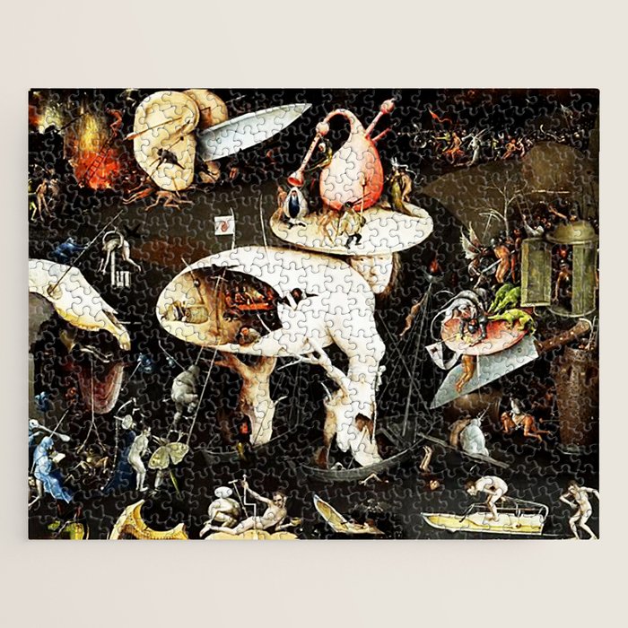 Bosch Garden Of Earthly Delights Panel 3 - Hell Jigsaw Puzzle Gallery Image 1