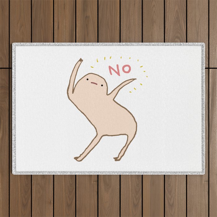Honest Blob Says No Outdoor Rug Gallery Image 1