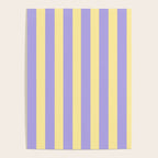 Pastel Stripe Pattern  Soft Yellow and Lavender Poster Gallery Image 4