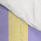 Pastel Stripe Pattern  Soft Yellow and Lavender Comforter Gallery Image 4