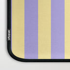 Pastel Stripe Pattern  Soft Yellow and Lavender Laptop Sleeve Gallery Image 3