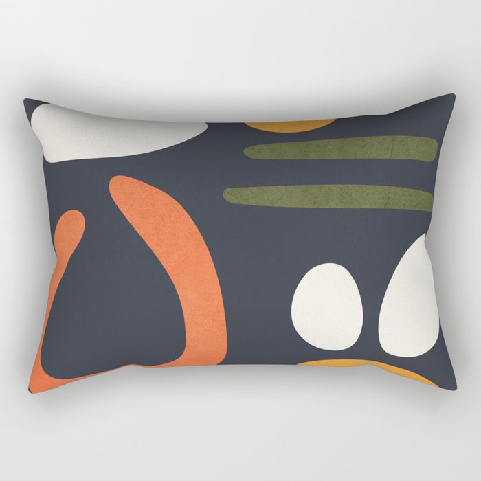 Abstract Colorful Setting 2 Rectangular Pillow Gallery Image 1