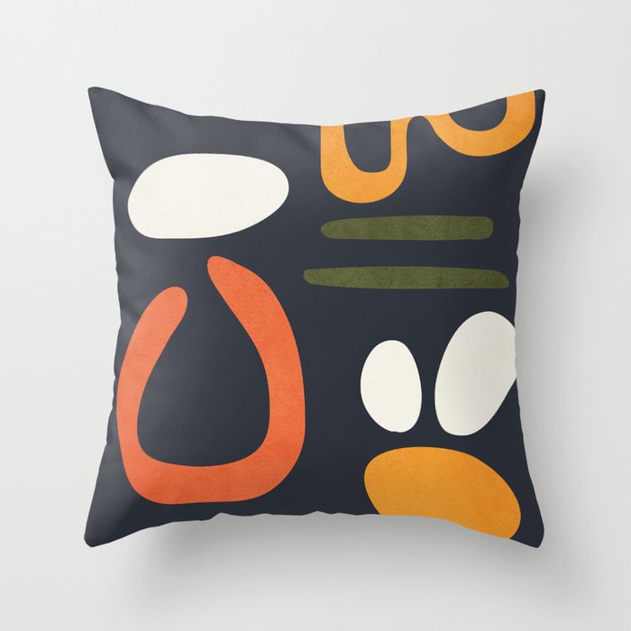 Abstract Colorful Setting 2 Throw Pillow Gallery Image 1