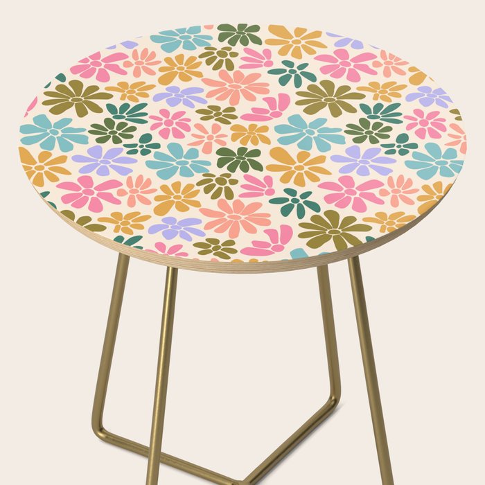 Retro Daisies - Rainbow Fun Side Table Gallery Image 2
